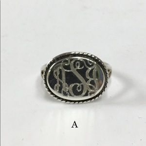 Sterling Silver Engraved Rings